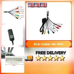 20 Pin Car Radio RCA Harness Adapter Plugs for Most Android Car Stereo Radio GPS