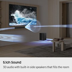 Samsung HW-B750F 5.1ch Bluetooth Soundbar with Wireless Subwoofer – 2025 Model