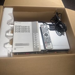 Pioneer DVR-533H-S HDD DVD Recorder 80GB w/ Box Manuals Remote AS-IS No Return