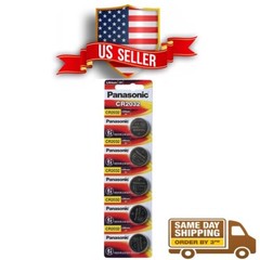 5 x SUPER FRESH Panasonic CR2032 CR 2032 Lithium Battery 3V Coin Cell Exp. 2035
