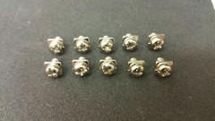 10pcs 4mm Amplifier Terminal Screws Square Washer POWER GROUND SPEAKER Amp Screw