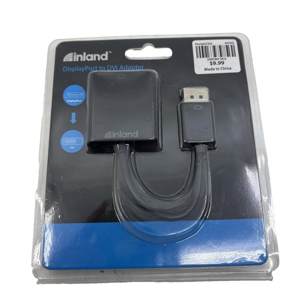 Inland DisplayPort to DVI Adapter