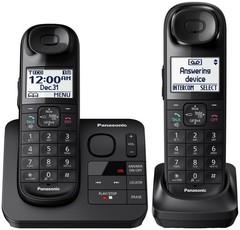 Panasonic KX-TGL432B Cordless Phone w/ Answering Machine- 2 Handsets