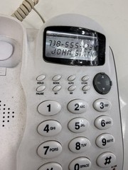 Emerson Caller ID Speaker Wall/Desk Phone White EM-2646