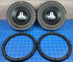 Old School Pair JL Audio VRC 8W0-4 Speakers 8″ Subwoofers USA 4 ohm NICE