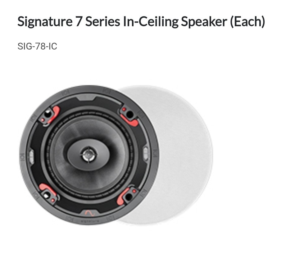 Episode Signature 7 Series In-Ceiling Surround Speaker SIG-78-IC (Each)