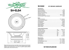 Sky High Package Deal 4 EL64 6.5″ Midrange Midbass Speakers 2000W 4ohm