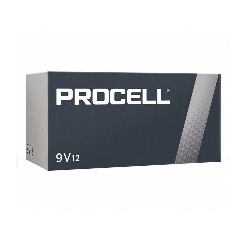 12 Duracel Procell 9V Constant Alkaline Batteries (one 12 pack)