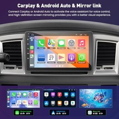 4GB RAM + 64GB ROM Android Car Radio for Dodge Ram 1500/2500/3500 2006 9 Inch
