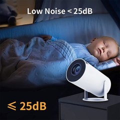 4K Mini Projector Android LED 1080P WiFi Bluetooth HD Portable Home Theater HDMI