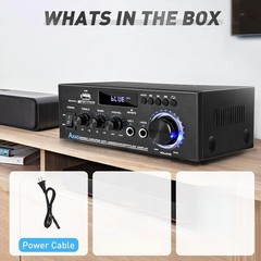 Home Audio Stereo Amplifier AK45: 300Wx2 Bluetooth 5.0 High-Power Receiver