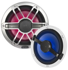 1 Pair 6-1/2″ 2-Way Marine Boat Speakers 12V RGB LED Lighting 150W Audio Systems