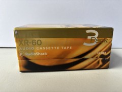 RadioShack XR-60 Extended Range 3-Pack Audio Cassette Tapes – Brand New Sealed