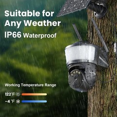 No WiFi Needed – 2K Color Night Vision Solar Security Camera with Motion Alerts
