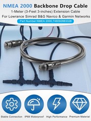 NMEA 2000(N2K) 3ft Backbone Cable for Lowrance Simrad B&G Navico & Garmin Networ