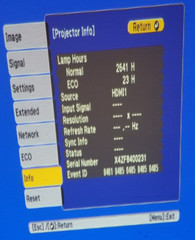 Epson PowerLite 980W 2,641 HOURS W/REMOTE AND POWERCORD