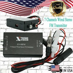 XV-08FM Digital FM Stereo Transmitter 7 Channels Wired Automatic Radio Antenna