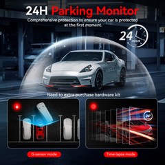 REDTIGER 64+128G A4 Dash Cam Front and Rear 4K Dash Camera 2″ Touch Screen