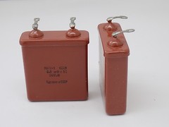 2x MBGP-1 CAPACITOR 0.5uF 5%, 1000V NOS Made in USSR МБГП-1