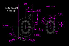 PL31A-P Nixie Tube Socket IN12A IN12B IN15A IN15B IV22 30254 3025 ussr USED 6pcs