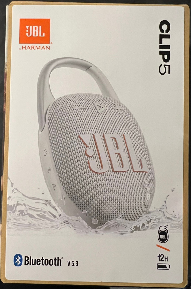 JBL Clip 5 Waterproof Portable Rechargeable Bluetooth Speaker [Pick Your Color]