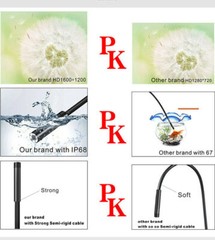 For iPhone Android iOS PC 8MM WiFi Borescope Endoscope Snake Inspection Camera