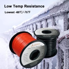 ZIGPEO 10 AWG Silicone Wire 50FT, Extra Flexible 10 Assorted Sizes , Colors