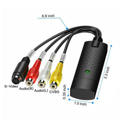 USB 2.0 Audio Video VHS VCR to DVD Converter Capture Card Adapter Digital Format