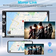 7″ Bluetooth Touch Screen 2DIN Car Stereo Radio Multi Media MP5 Player+Rear Cam
