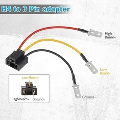 H4 9003 HB2 Wire Wiring Harness Sockets for 4″x6″ 7″x6″ 5″x7″ inch Sealed Beam C