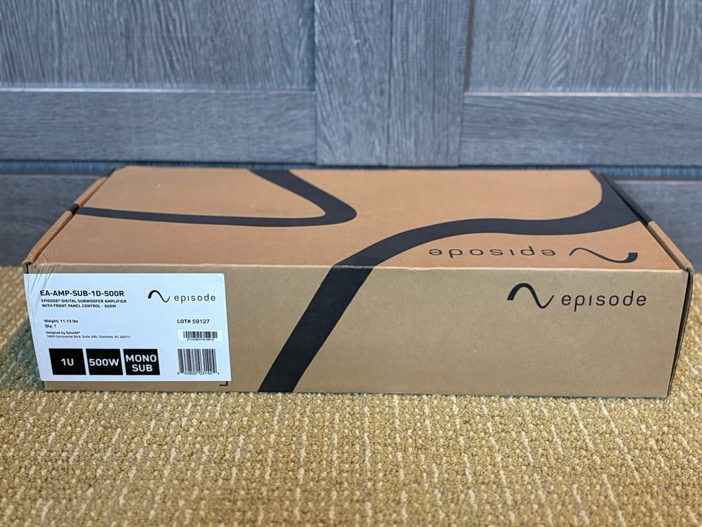 Episode EA-AMP-SUB-1D-500R 500W Digital Subwoofer Amplifier – Brand New