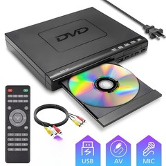 DVD Player for TV 1080P Region Free DVD Players for Smart TV Mini DVD AV+USB