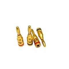 14pcs Banana Plugs 4mm 24k Gold Screw Lock Speaker Wire Audio Jack Connector