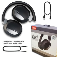 Headphones Over Ear Wireless Foldable Headsets Built-in Mic Hi-Fi Stereo Bass