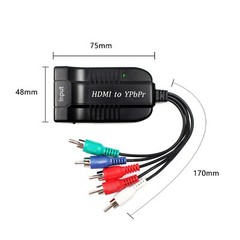 HDMI to 1080P YPBPR Component Video 5RCA RGB Adapter R/L Audio Output