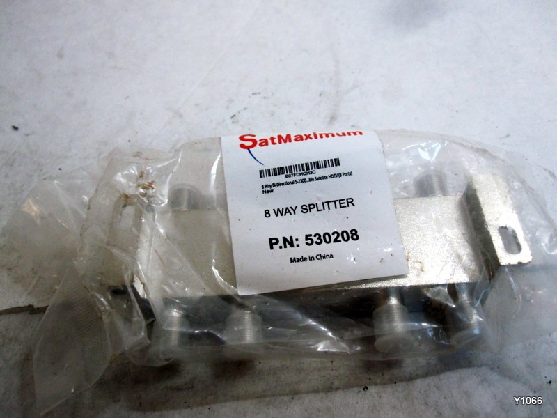 8-Way Coaxial Cable Splitter 5-2300 MHz for RG6 RG59 TV Antenna