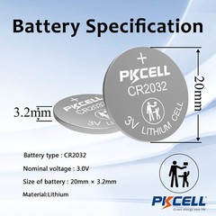 100x BATTERIES 3V CR2032 CR 2032 Battery BR2032 DL2032 Remote Button Cell Watch