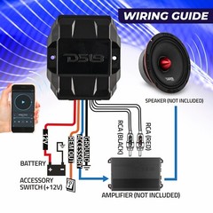 DS18 BTC-FIVE Universal Wireless Bluetooth 5.3 Audio Receiver, Water Resistant