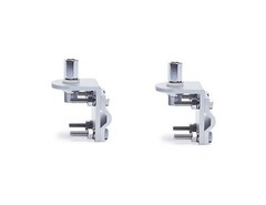 LOT OF (2) CB RADIO ANTENNA MIRROR MOUNTS 3 WAY SINGLE GROOVE WORKMAN RV1