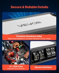 VEVOR Car Audio Amplifier Car Amplifier 4-Channel Class D Max. 4x500W at 4 Ohms