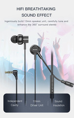 X3 Gaming Video Meet For Zoom Headphones Microphone Set Mic Earphones PC Laptop