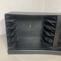Vintage LASERLINE 10 VHS VCR Tape Storage Black Plastic Wall Mountable RARE VGC