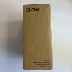 NEW Open Box AT&T 2 Handset Answering System With Smart Call Blocker BL102-2