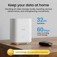 aosu Security Cameras Outdoor Wireless, 4 Cam-Kit, No Subscription Required,