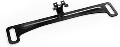 Black Universal Backup Camera License Plate Bracket for Enhanced Vehicle Safety