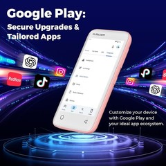 96GB MP3 Player with Bluetooth 5.0 and WiFi Music Player Spotify Audible (PINK)