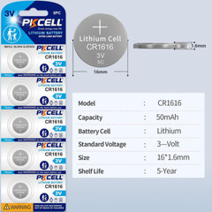 10-500X lot CR1616 5021LC 3V Button Cell Battery for Toy, LED, Tea Light