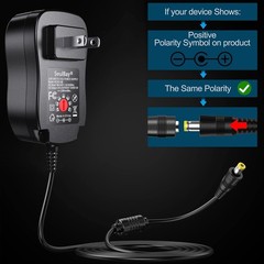 Safe & Reliable 24W Universal Adapter with 8 Changeable Plugs and Protection