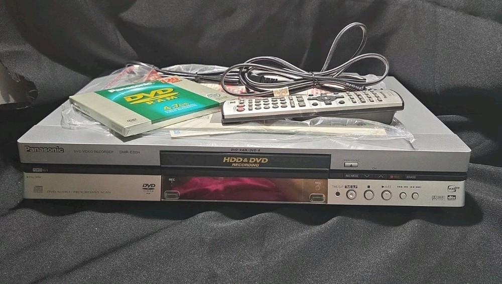 Panasonic DVD Video Recorder DMR-E80H HD DN DVR with 80GB Hard Drive Works