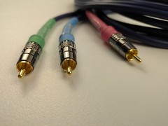 Audio Magic Xstream Silver Component Video RCA Connectors 3 Cables 2m 6.5 Feet